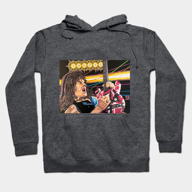 Frankenstein 5150: Eddie Van Halen Hoodie by Scott Hulderson